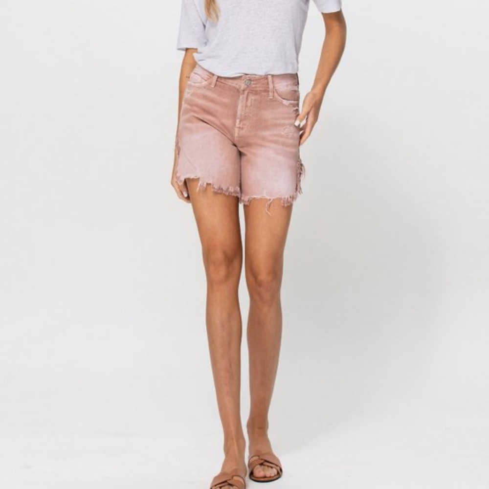 NWT Vervet by Flying Monkey Distressed High-Rise Shorts Size